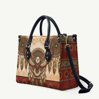 Eagle Native American Leather Bag Tribal Feather Dreamcatcher Boho Style