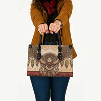 Eagle Native American Leather Bag Tribal Feather Dreamcatcher Boho Style