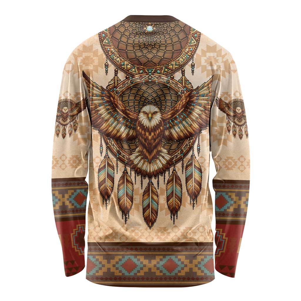 Eagle Native American Long Sleeve Shirt Tribal Feather Dreamcatcher Boho Style