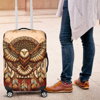 Eagle Native American Luggage Cover Tribal Feather Dreamcatcher Boho Style