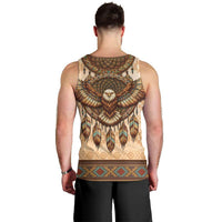 Eagle Native American Men Tank Top Tribal Feather Dreamcatcher Boho Style