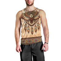 Eagle Native American Men Tank Top Tribal Feather Dreamcatcher Boho Style