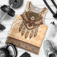 Eagle Native American Men Tank Top Tribal Feather Dreamcatcher Boho Style