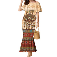 Eagle Native American Mermaid Dress Tribal Feather Dreamcatcher Boho Style