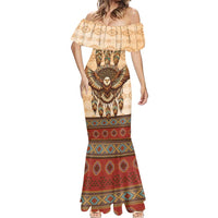 Eagle Native American Mermaid Dress Tribal Feather Dreamcatcher Boho Style