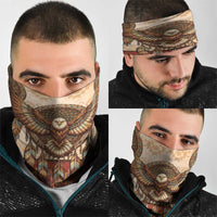 Eagle Native American Neck Gaiter Tribal Feather Dreamcatcher Boho Style