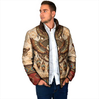Eagle Native American Padded Jacket Tribal Feather Dreamcatcher Boho Style