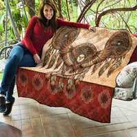Eagle Native American Quilt Tribal Feather Dreamcatcher Boho Style