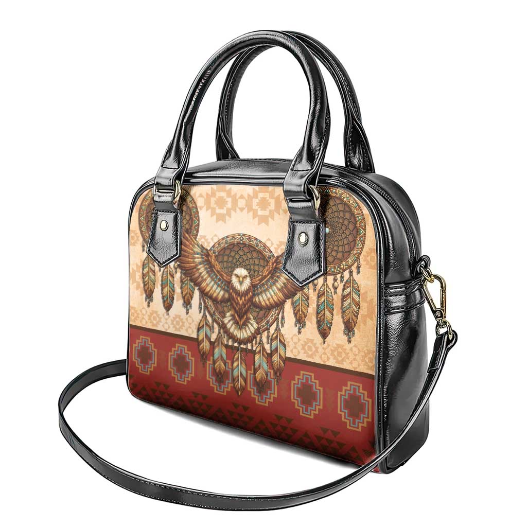 Eagle Native American Shoulder Handbag Tribal Feather Dreamcatcher Boho Style