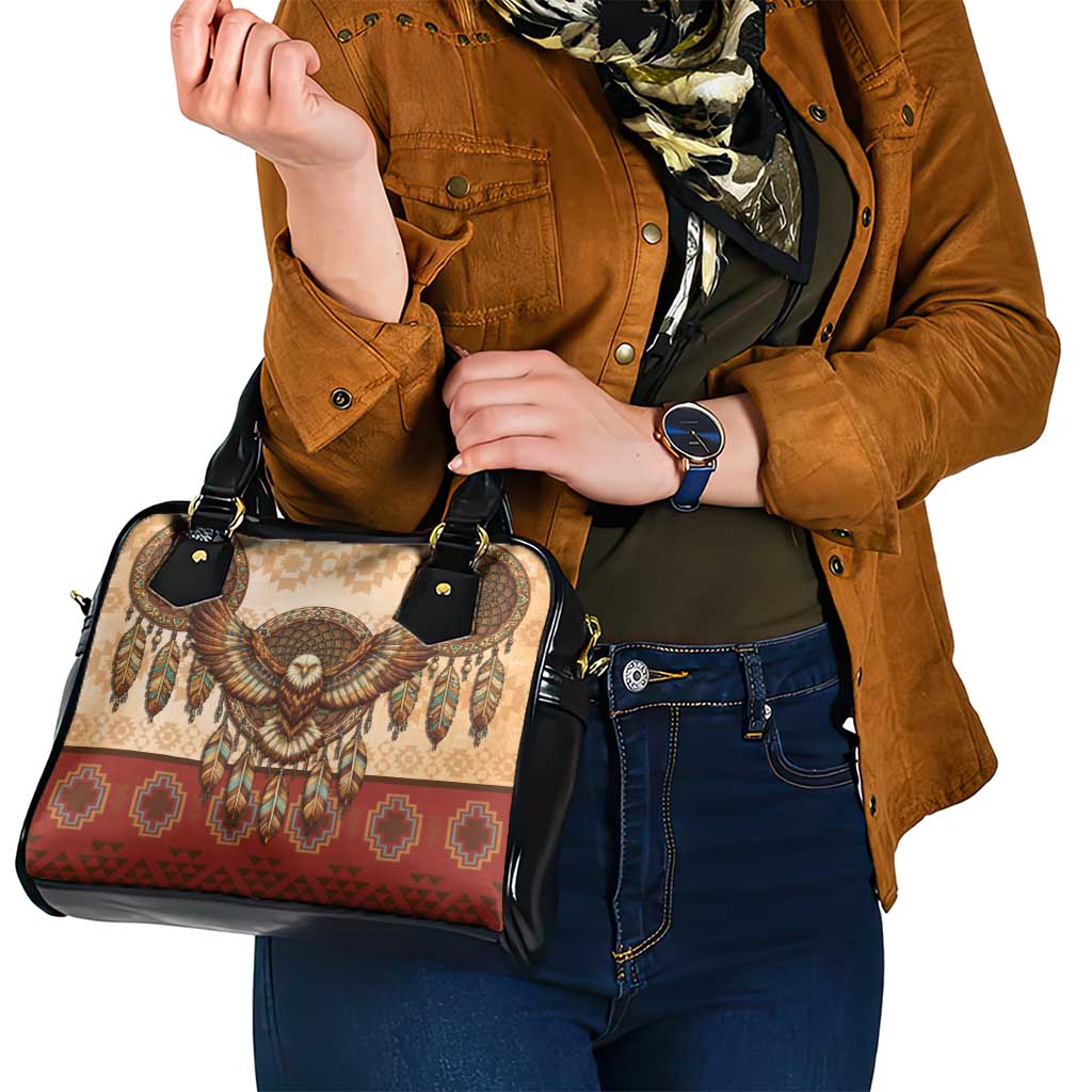 Eagle Native American Shoulder Handbag Tribal Feather Dreamcatcher Boho Style