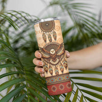Eagle Native American Skinny Tumbler Tribal Feather Dreamcatcher Boho Style