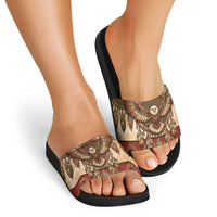 Eagle Native American Slide Sandals Tribal Feather Dreamcatcher Boho Style