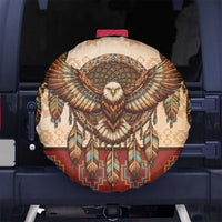 Eagle Native American Spare Tire Cover Tribal Feather Dreamcatcher Boho Style