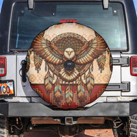 Eagle Native American Spare Tire Cover Tribal Feather Dreamcatcher Boho Style