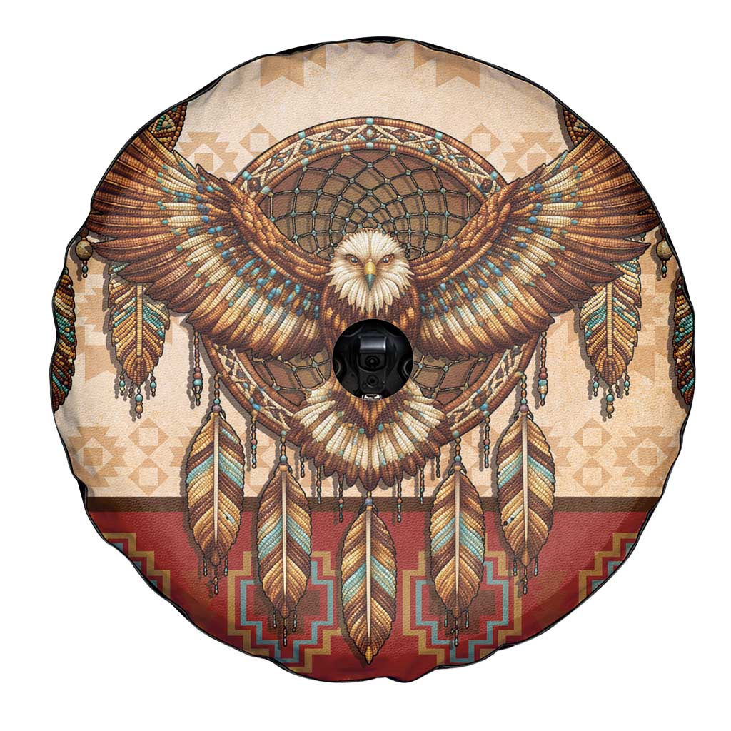 Eagle Native American Spare Tire Cover Tribal Feather Dreamcatcher Boho Style