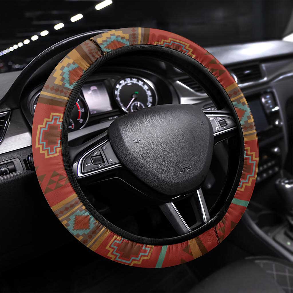 Eagle Native American Steering Wheel Cover Tribal Feather Dreamcatcher Boho Style