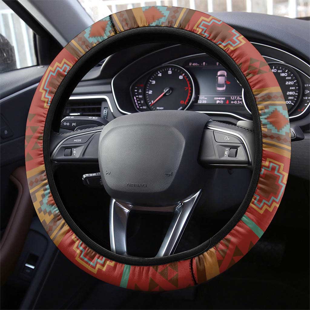 Eagle Native American Steering Wheel Cover Tribal Feather Dreamcatcher Boho Style