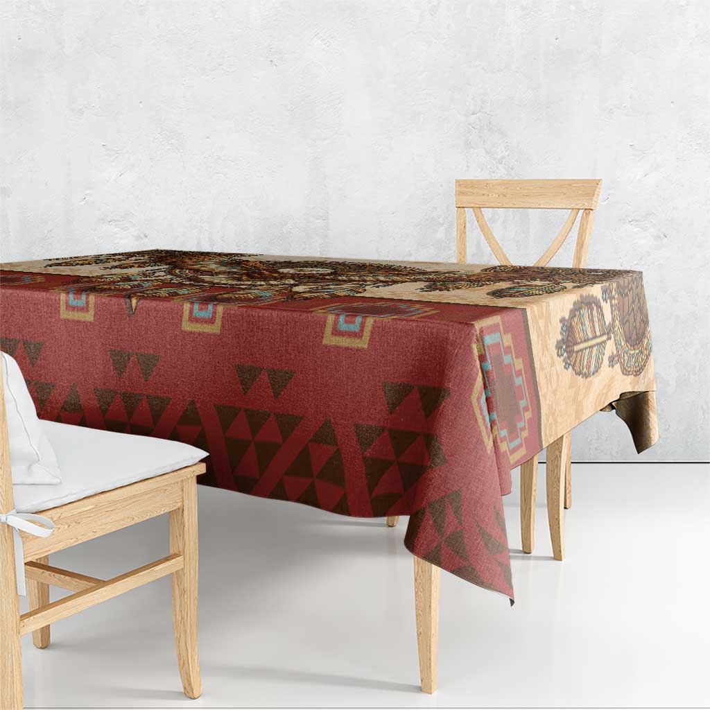 Eagle Native American Tablecloth Tribal Feather Dreamcatcher Boho Style