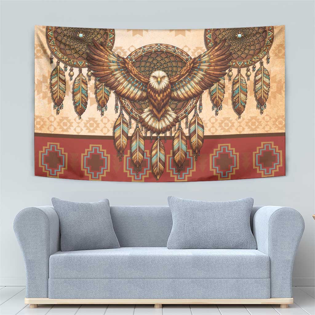 Eagle Native American Tapestry Tribal Feather Dreamcatcher Boho Style