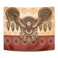 Eagle Native American Tapestry Tribal Feather Dreamcatcher Boho Style