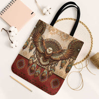 Eagle Native American Tote Bag Tribal Feather Dreamcatcher Boho Style