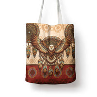 Eagle Native American Tote Bag Tribal Feather Dreamcatcher Boho Style