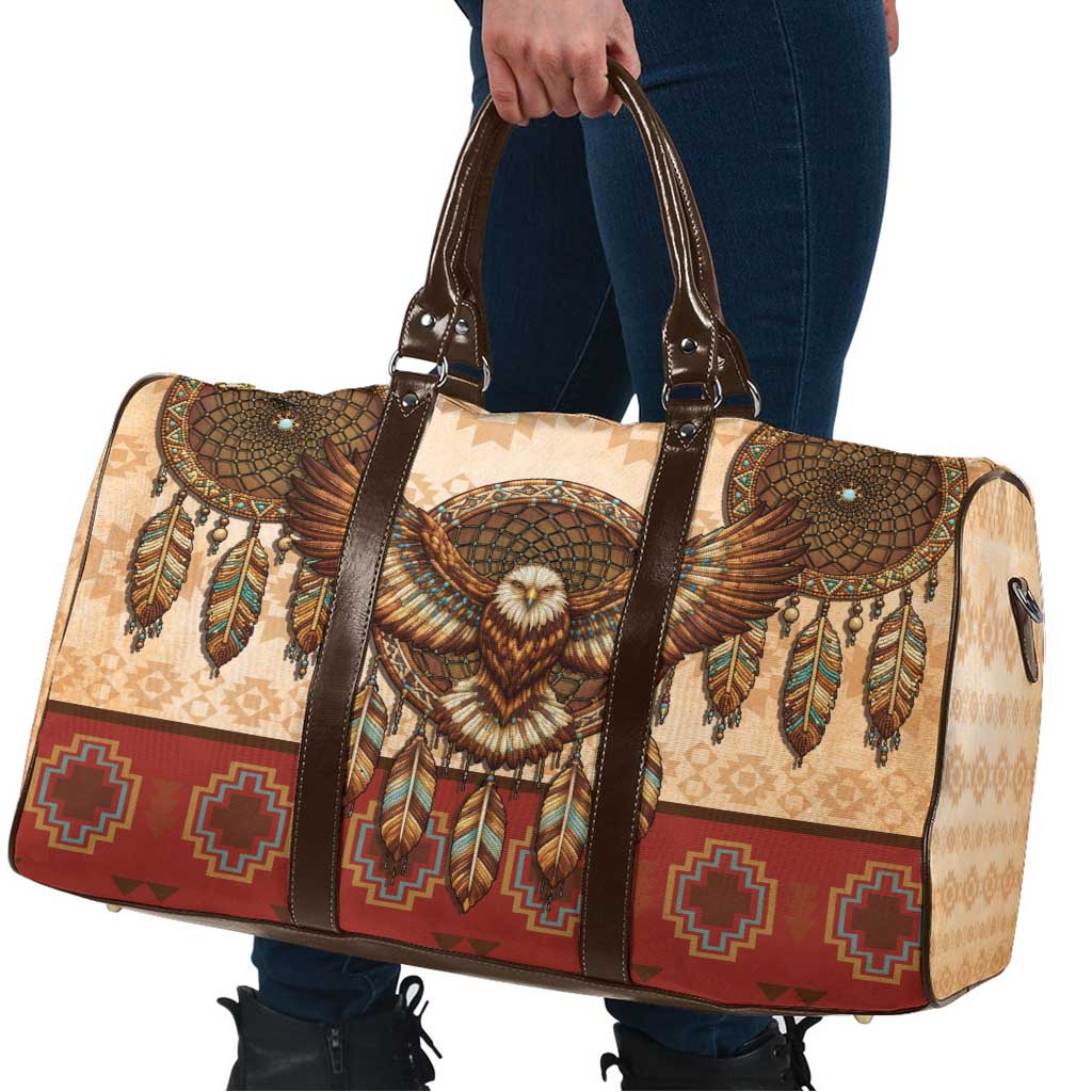 Eagle Native American Travel Bag Tribal Feather Dreamcatcher Boho Style