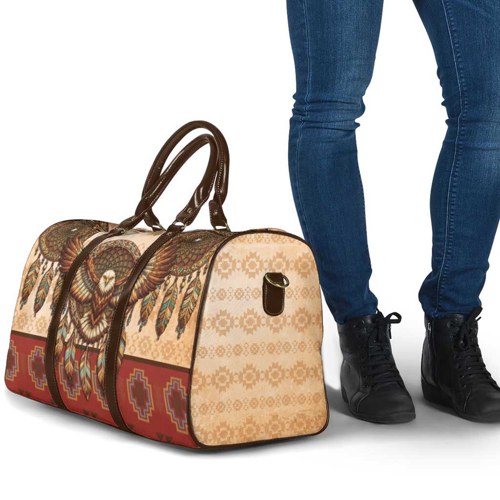 Eagle Native American Travel Bag Tribal Feather Dreamcatcher Boho Style