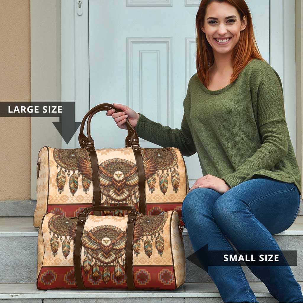 Eagle Native American Travel Bag Tribal Feather Dreamcatcher Boho Style