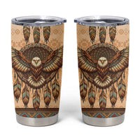 Eagle Native American Tumbler Cup Tribal Feather Dreamcatcher Boho Style