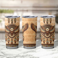 Eagle Native American Tumbler Cup Tribal Feather Dreamcatcher Boho Style