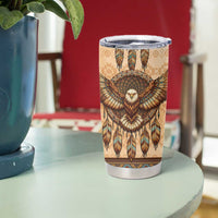 Eagle Native American Tumbler Cup Tribal Feather Dreamcatcher Boho Style