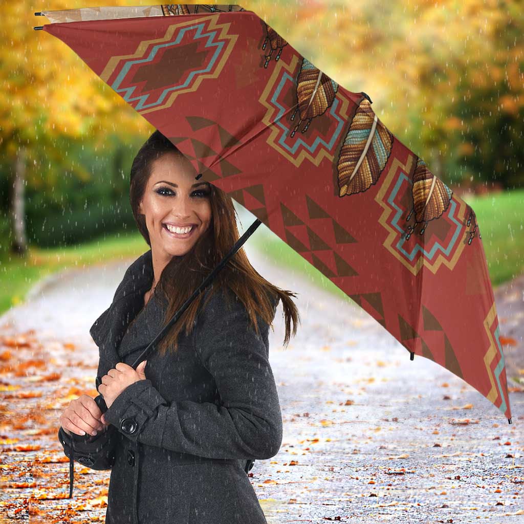 Eagle Native American Umbrella Tribal Feather Dreamcatcher Boho Style