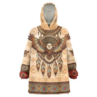 Eagle Native American Wearable Blanket Hoodie Tribal Feather Dreamcatcher Boho Style