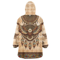 Eagle Native American Wearable Blanket Hoodie Tribal Feather Dreamcatcher Boho Style