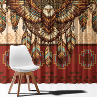 Eagle Native American Window Curtain Tribal Feather Dreamcatcher Boho Style