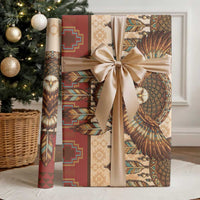 Eagle Native American Wrapping Paper Tribal Feather Dreamcatcher Boho Style