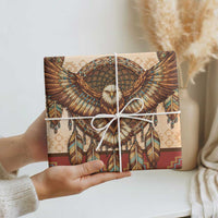 Eagle Native American Wrapping Paper Tribal Feather Dreamcatcher Boho Style