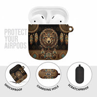 Bear Native American AirPods Case Tribal Feather Dreamcatcher Boho Style
