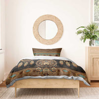 Bear Native American Bedding Set Tribal Feather Dreamcatcher Boho Style