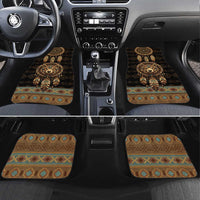 Bear Native American Car Mats Tribal Feather Dreamcatcher Boho Style