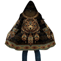 Bear Native American Cloak Tribal Feather Dreamcatcher Boho Style