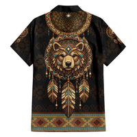 Bear Native American Hawaiian Shirt Tribal Feather Dreamcatcher Boho Style