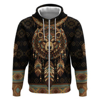Bear Native American Hoodie Tribal Feather Dreamcatcher Boho Style