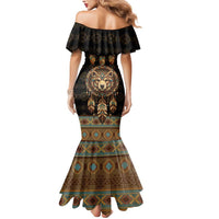 Bear Native American Mermaid Dress Tribal Feather Dreamcatcher Boho Style