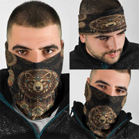 Bear Native American Neck Gaiter Tribal Feather Dreamcatcher Boho Style