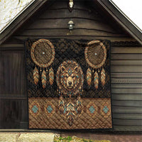 Bear Native American Quilt Tribal Feather Dreamcatcher Boho Style