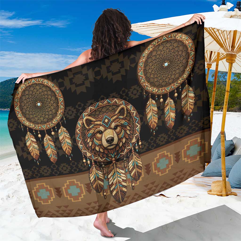 Bear Native American Sarong Tribal Feather Dreamcatcher Boho Style