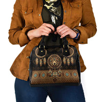 Bear Native American Shoulder Handbag Tribal Feather Dreamcatcher Boho Style