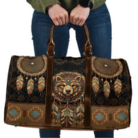 Bear Native American Travel Bag Tribal Feather Dreamcatcher Boho Style
